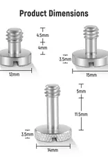 Neewer NEEWER UA026 15PCS 1/4" Screws with Storage CLOSEOUT