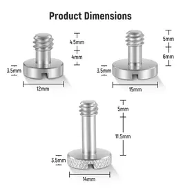 Neewer NEEWER UA026 15PCS 1/4" Screws with Storage CLOSEOUT