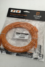 Tether Tools TetherPro USB 2.0 to Micro-B 5-Pin Cable 15' Used EX