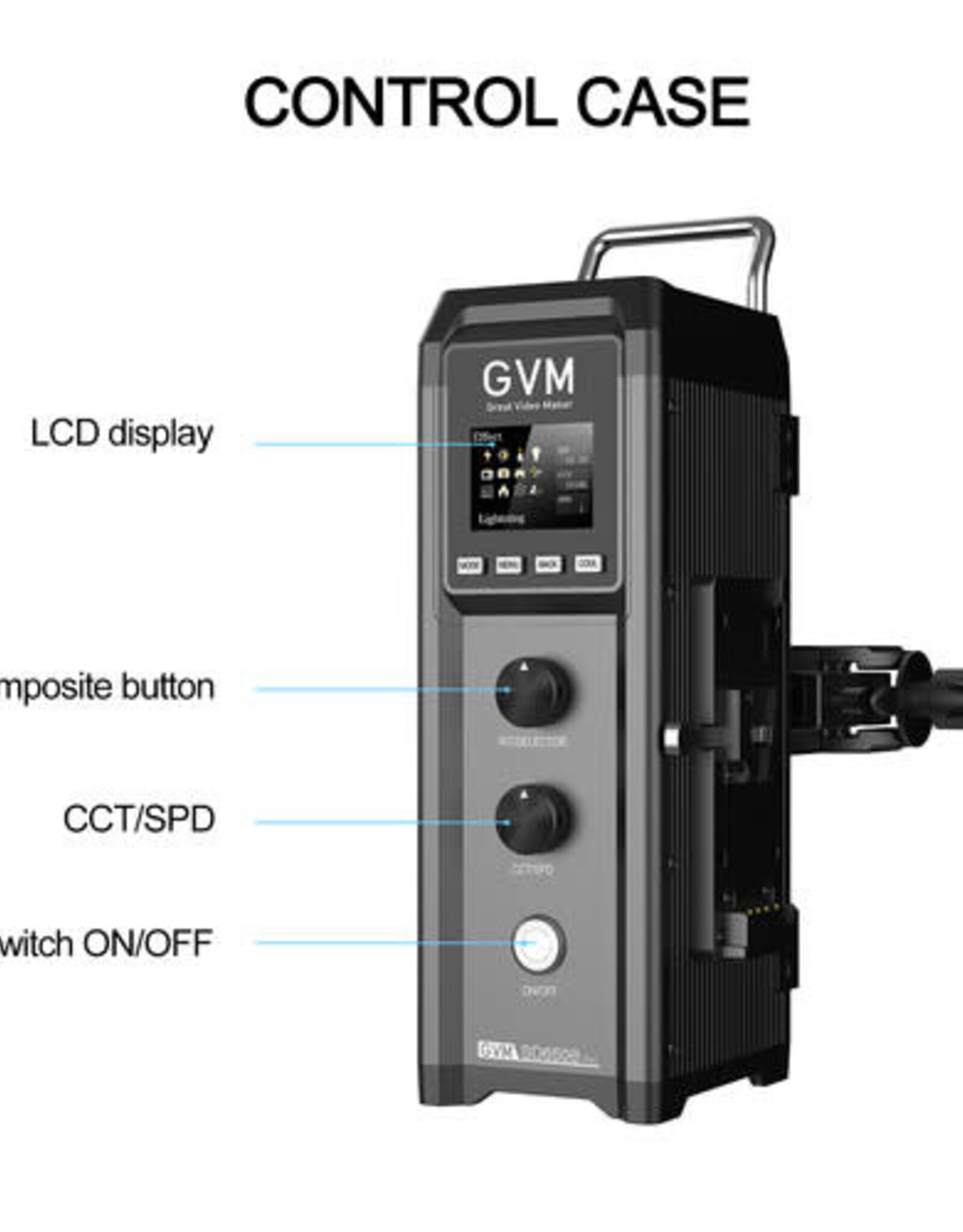 GVM GVM Pro SD650B COB Bi-Color Video LED Monolight (V-Mount) CLOSEOUT
