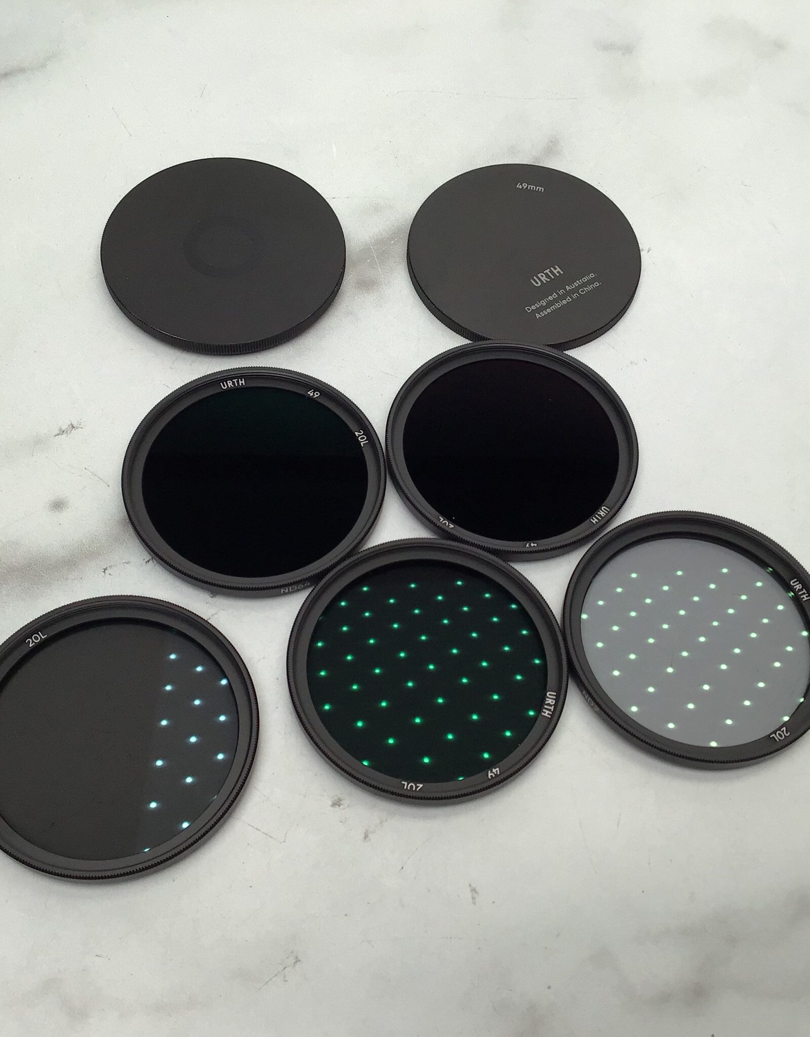 urth Urth 49mm ND Filter Set ND2, ND4, ND6, ND64ND1000 Used Good