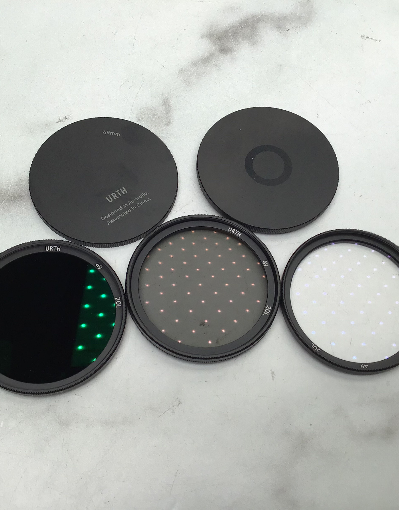 urth Urth 49mm Filter Set I-Red 72, CPL UV Used Good