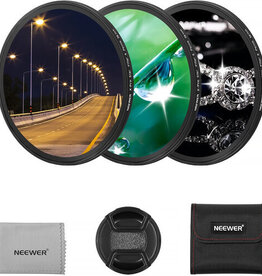Neewer NEEWER 3PCS Star Filters Kit (4, 6, 8 Points) 52mm CLOSEOUT