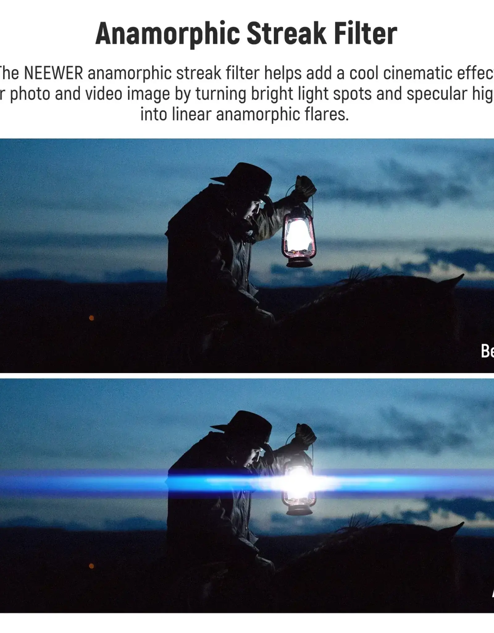 Neewer NEEWER HD Blue Streak Filter 62mm CLOSEOUT