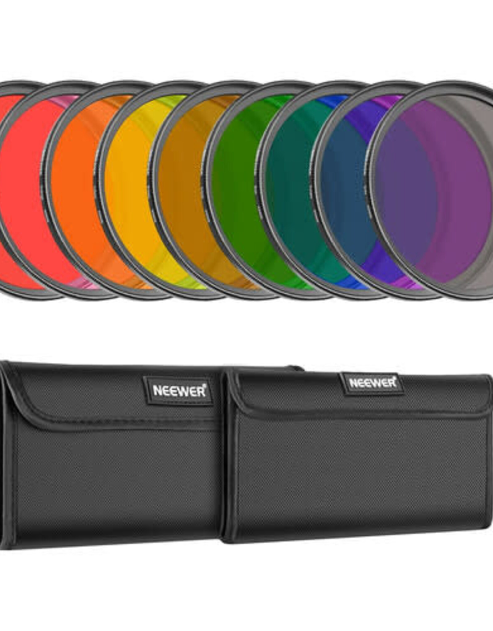 Neewer NEEWER 9 Pack Full Color Lens Filter Set 58mm CLOSEOUT
