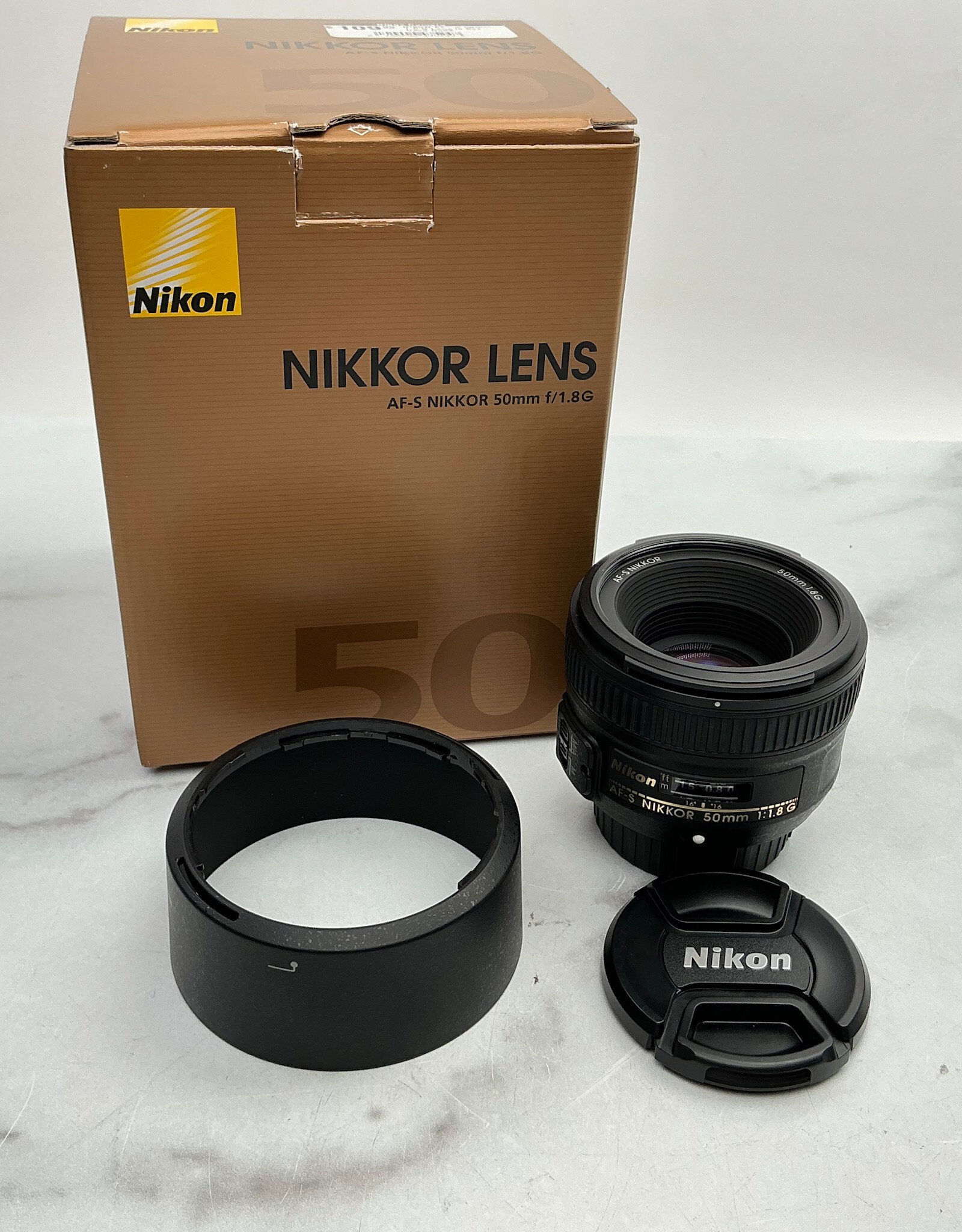 NIKON Nikon AF-S 50mm f1.8 G Lens in Box Used Good