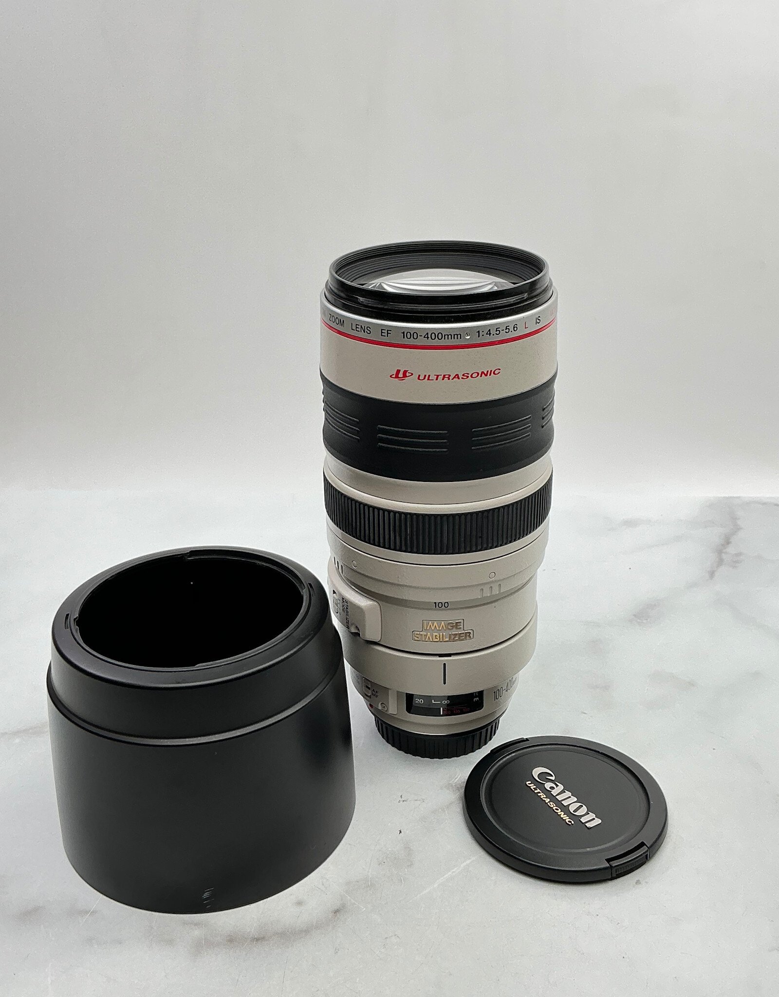 CANON Canon EF 100-400mm f4.5-5.6 L IS Lens w/ Hood Used Good