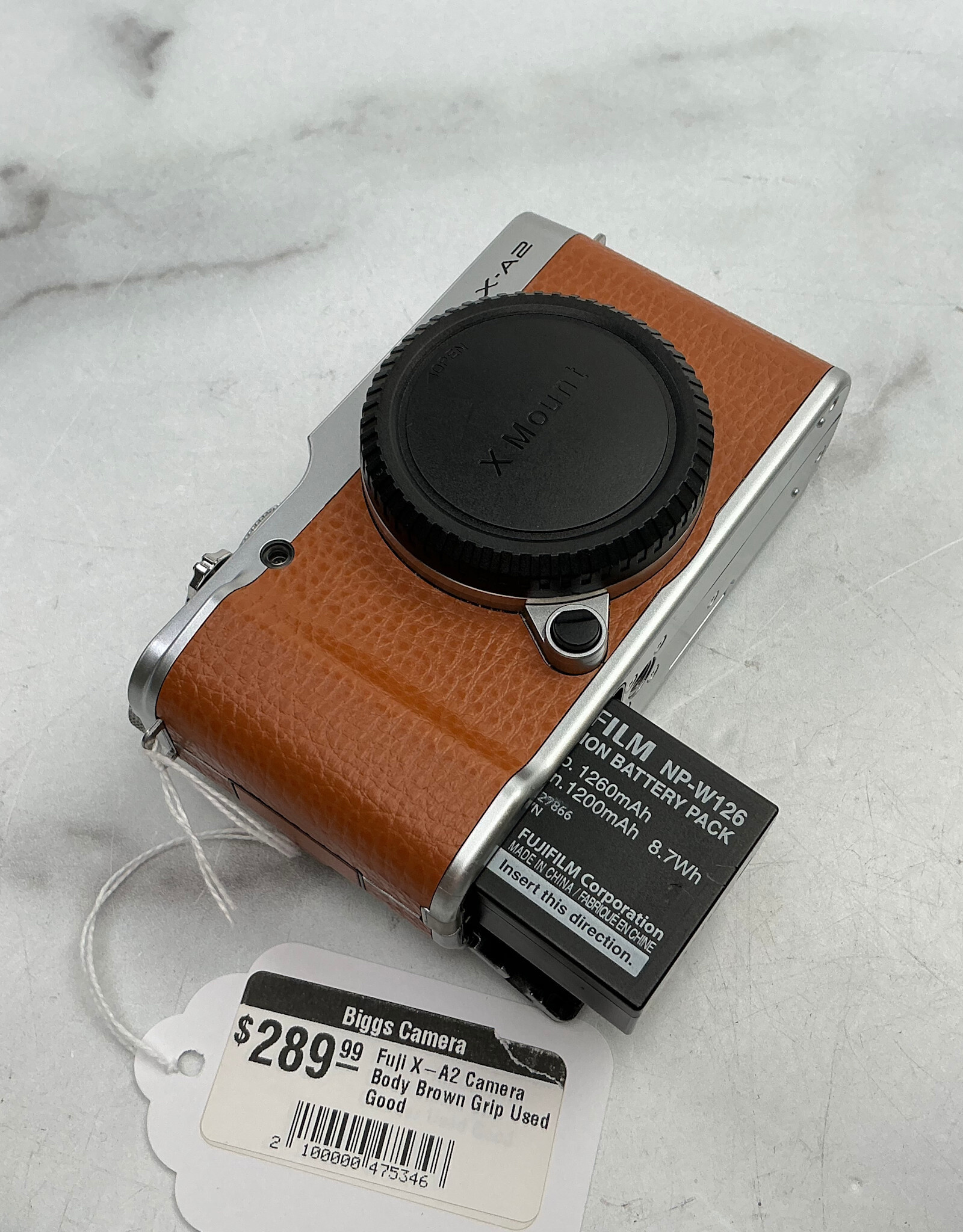 FUJI Fuji X-A2 Camera Body Brown Grip Used Good