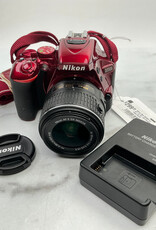 NIKON Nikon D5500 Red Camera w/ 18-55 Used Good