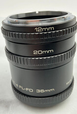Vivitar Vivitar Extension Tube Set AT-4 FL-FD Canon 12,20,38 Used Good