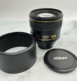 NIKON Nikon AF-S 85mm f1.4 G Lens w/hood Used Good