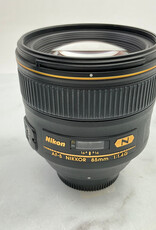 NIKON Nikon AF-S 85mm f1.4 G Lens w/hood Used Good