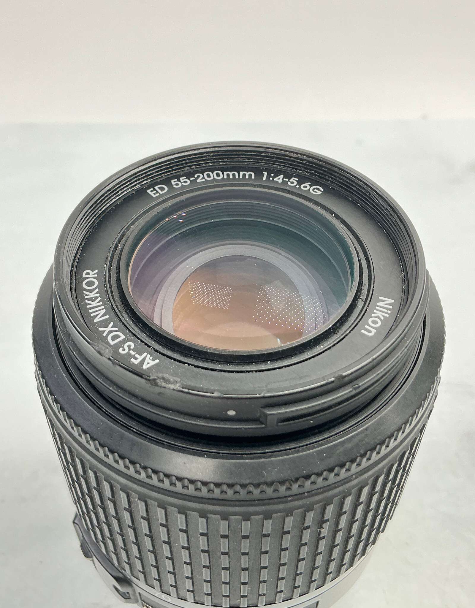 NIKON Nikon 55-200mm F4.5-5.6 DX lens w/hood Use Good