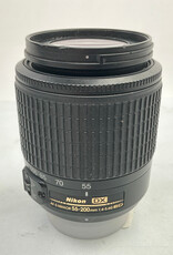 NIKON Nikon 55-200mm F4.5-5.6 DX lens w/hood Use Good