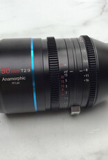 Sirui 50mm T2.9 1.6X Anamorphic Lens for Canon RF in box Used Good