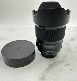 SIGMA Sigma 20mm f1.4 DG Lens for Nikon F w/ Hood Used Good