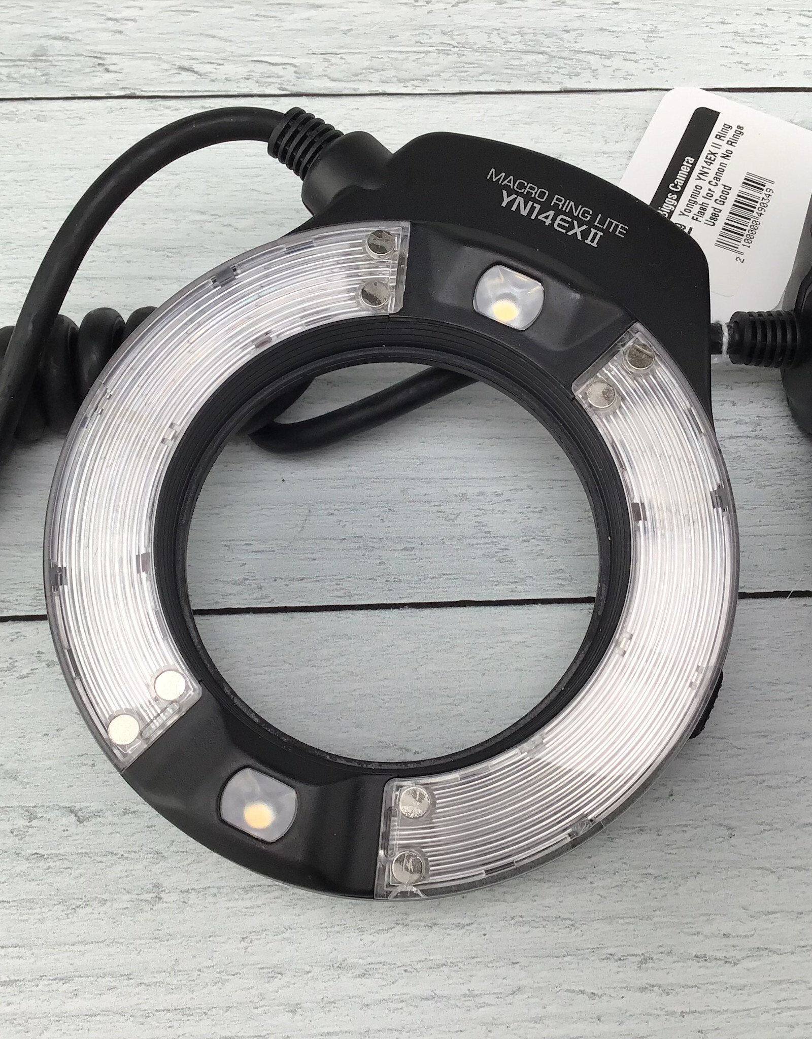 YONGNUO Yongnuo YN14EX II Ring Flash for Canon No Rings Used Good