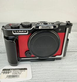 Lumix Panasonic Lumix S9 Camera Red w/ Cage NO CHARGER Used Good