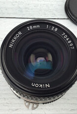 NIKON Nikon AI-S 28mm f2.8 Lens Used Fair