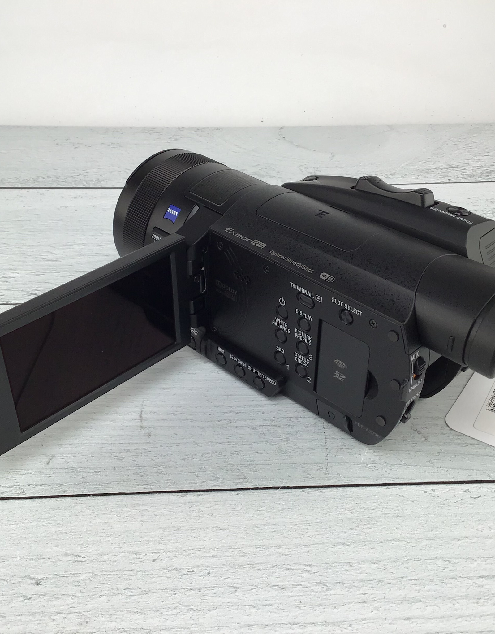 SONY Sony Handycam FDR-AX700 Camcorder No Charger Used Good
