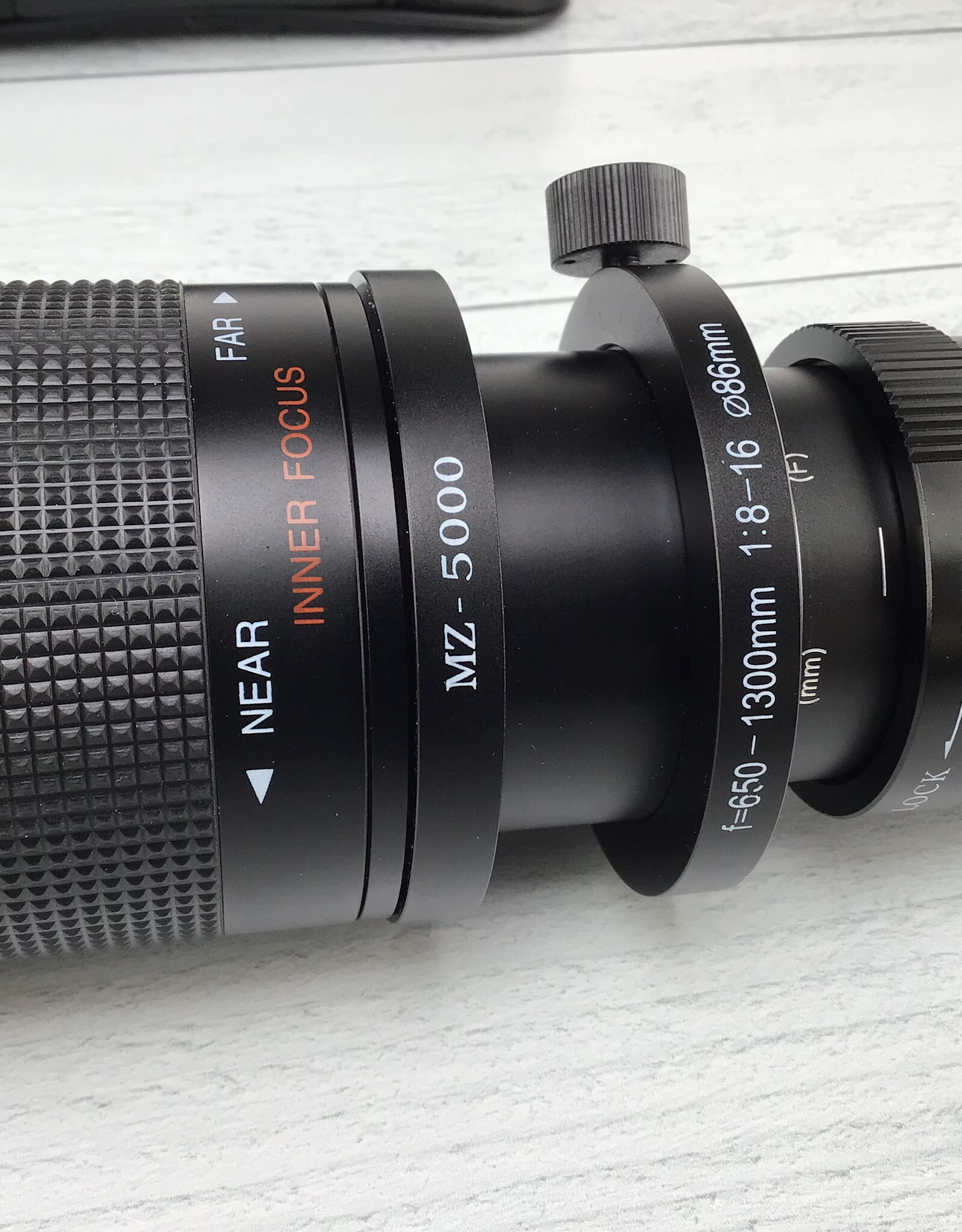 Vivitar Vivitar MZ-5000 650-1300mm f8-16 T Mount Lens w/ Case Used Good
