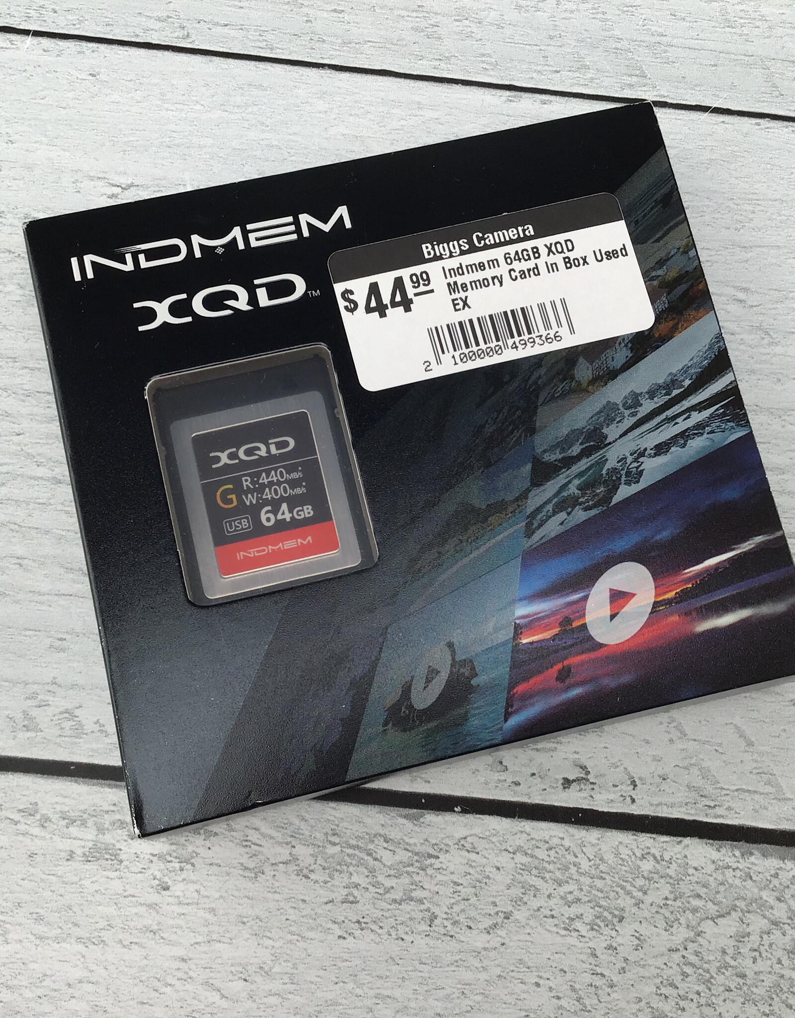 Indmem 64GB XQD Memory Card in Box Used EX