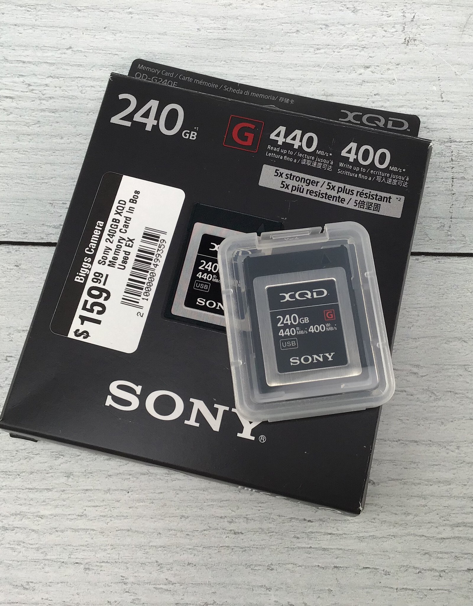 SONY Sony 240GB XQD Memory Card in Bos Used EX