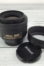 Nikon AF-S DX 35mm f1.8 G Lens w/ Hood Used Good