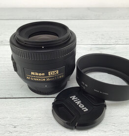 Nikon AF-S DX 35mm f1.8 G Lens w/ Hood Used Good