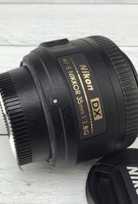 Nikon AF-S DX 35mm f1.8 G Lens w/ Hood Used Good
