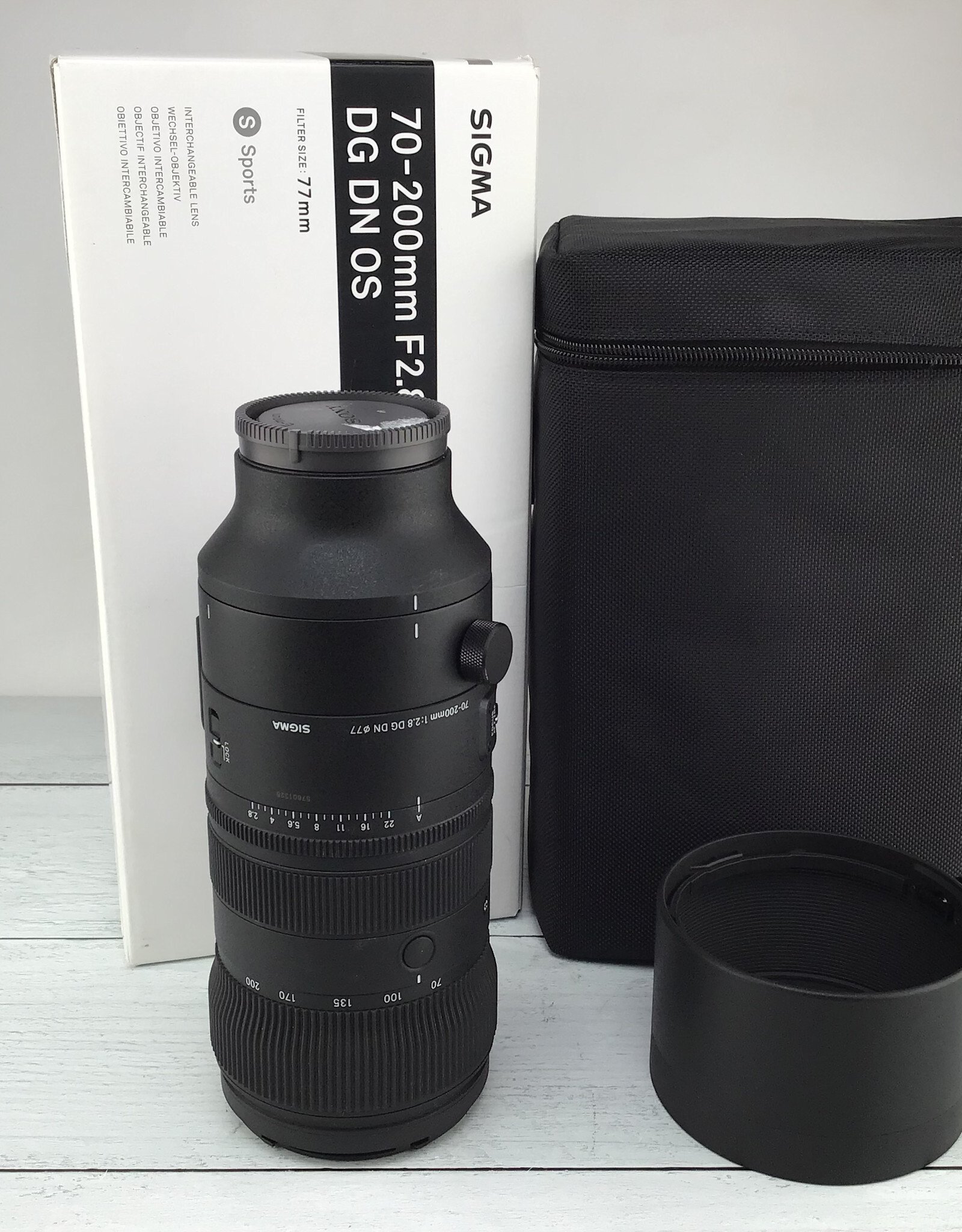 SONY Sigma 70-200mm f2.8 DG DN OS Sports Lens for Sony in Box Used Good