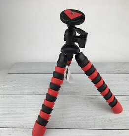 Black and Red Flexible Table Top Tripod Used Good