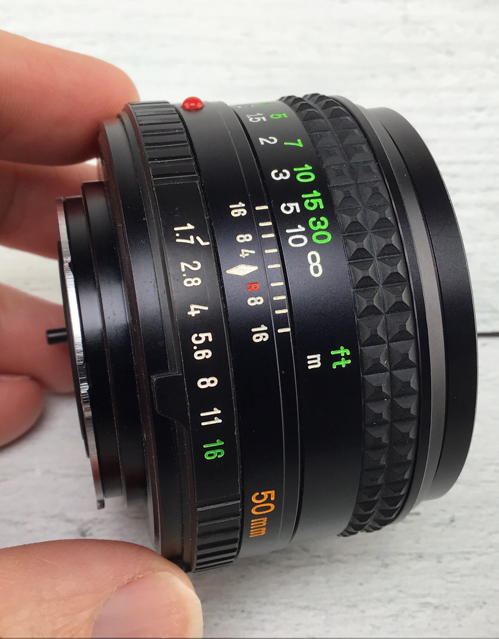 Minolta Minolta MD Rokkor-X 50mm f1.7 Lens No Caps Used Good