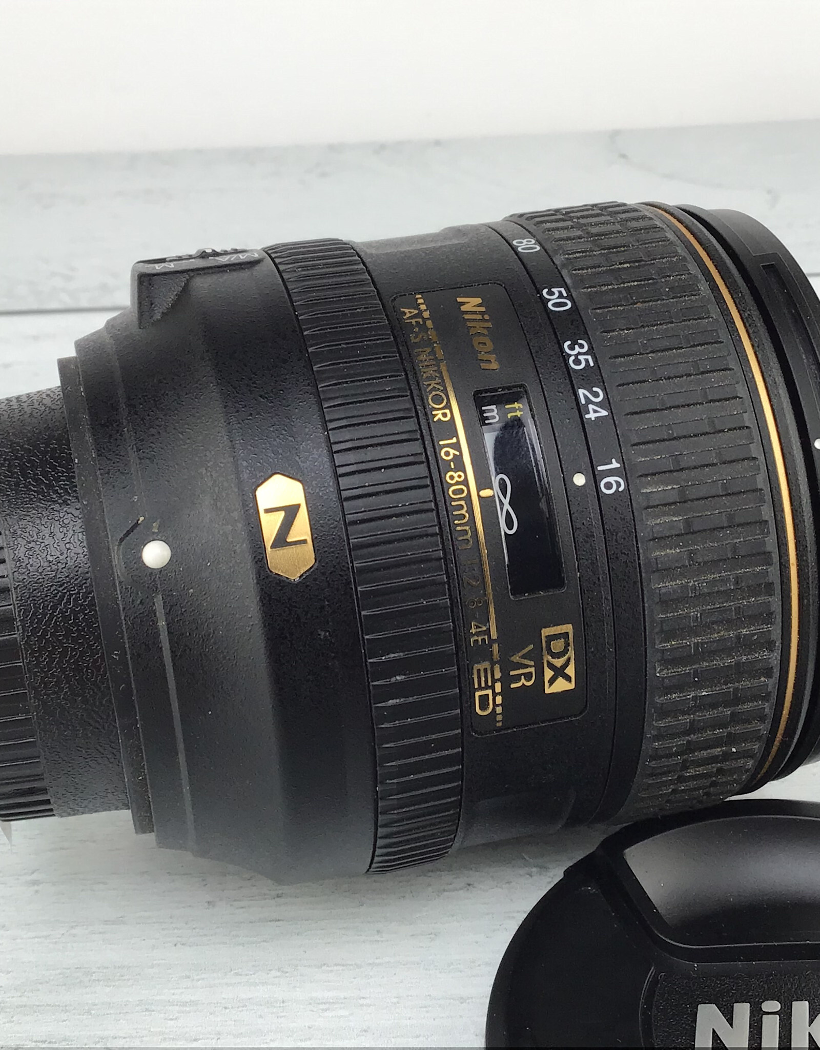 NIKON Nikon DX AF-S 16-80mm f2.8-4E  VR Lens used EX