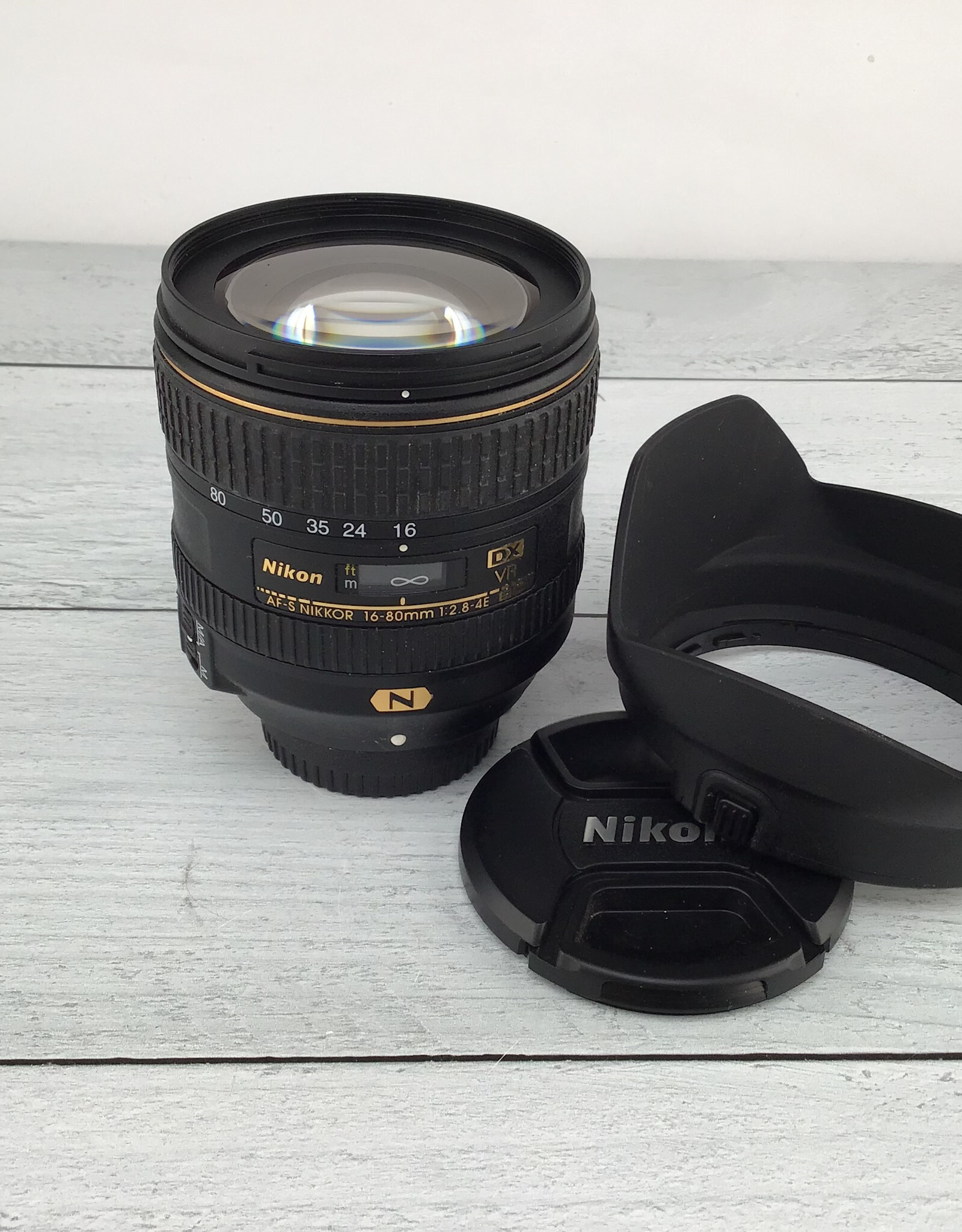NIKON Nikon DX AF-S 16-80mm f2.8-4E  VR Lens used EX