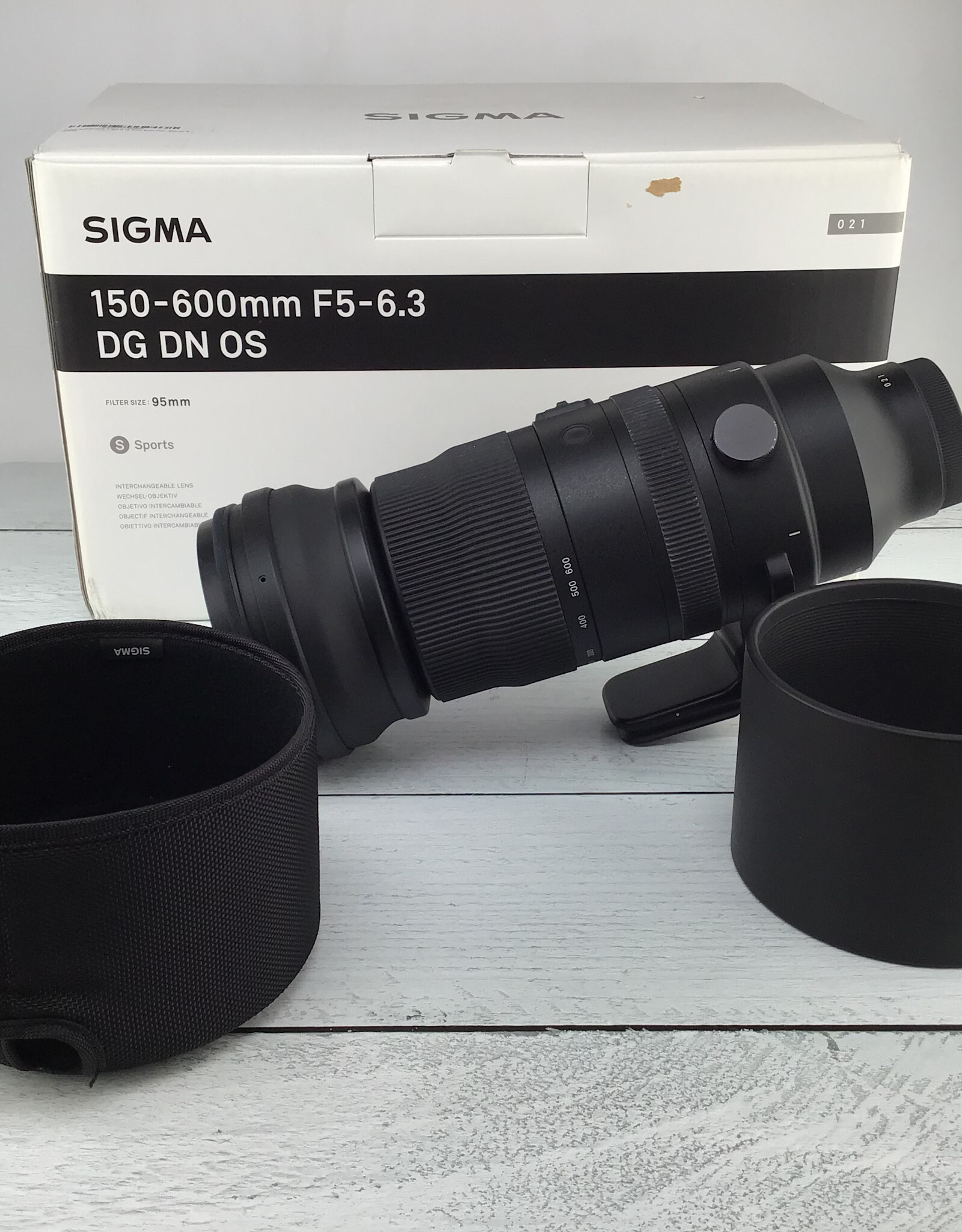 SIGMA Sigma 150-600mm f5-6.3 DG DN OS Sport Lens for Sony in Box Used Good