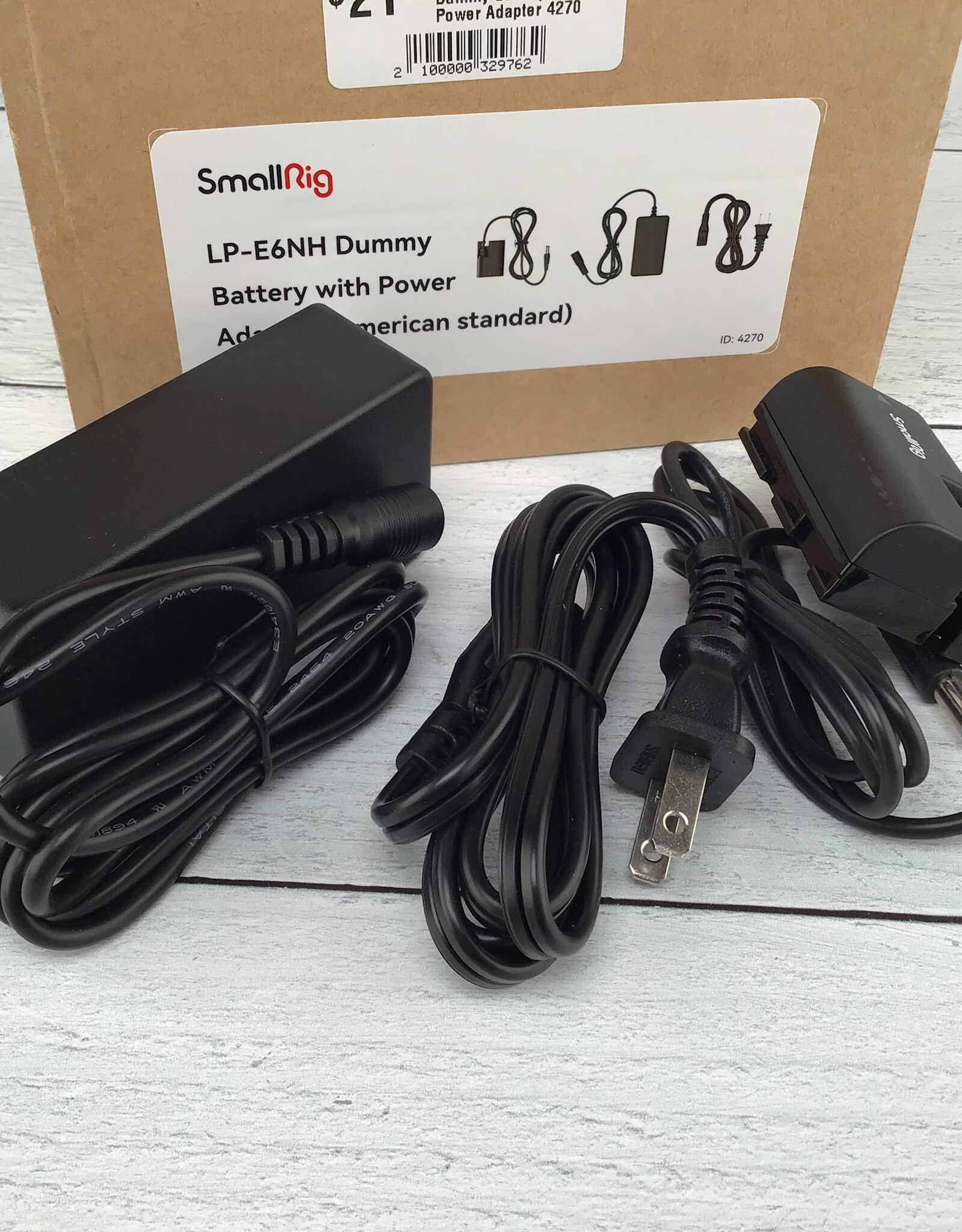 SmallRig LP-E6NH Dummy Battery with Power Adapter 4270 Used EX