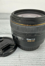 CANON Sigma EX 30mm f1.4 DC HSM Lens for Canon EF Used BGN