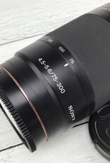 SONY Sony 75-300mm f4.5-5.6 Lens for A Mount Used Good SONY Sony 75-300mm f4.5-5.6 Lens for A Mount Used Good