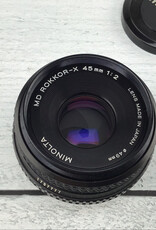 Minolta Minolta MD Rokkor X 45mm f2 Lens Used Good Minolta Minolta MD Rokkor X 45mm f2 Lens Used Good