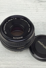 Minolta Minolta MD Rokkor X 45mm f2 Lens Used Good Minolta Minolta MD Rokkor X 45mm f2 Lens Used Good