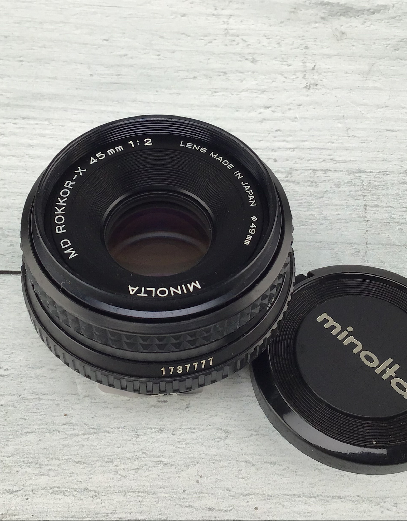 Minolta Minolta MD Rokkor X 45mm f2 Lens Used Good