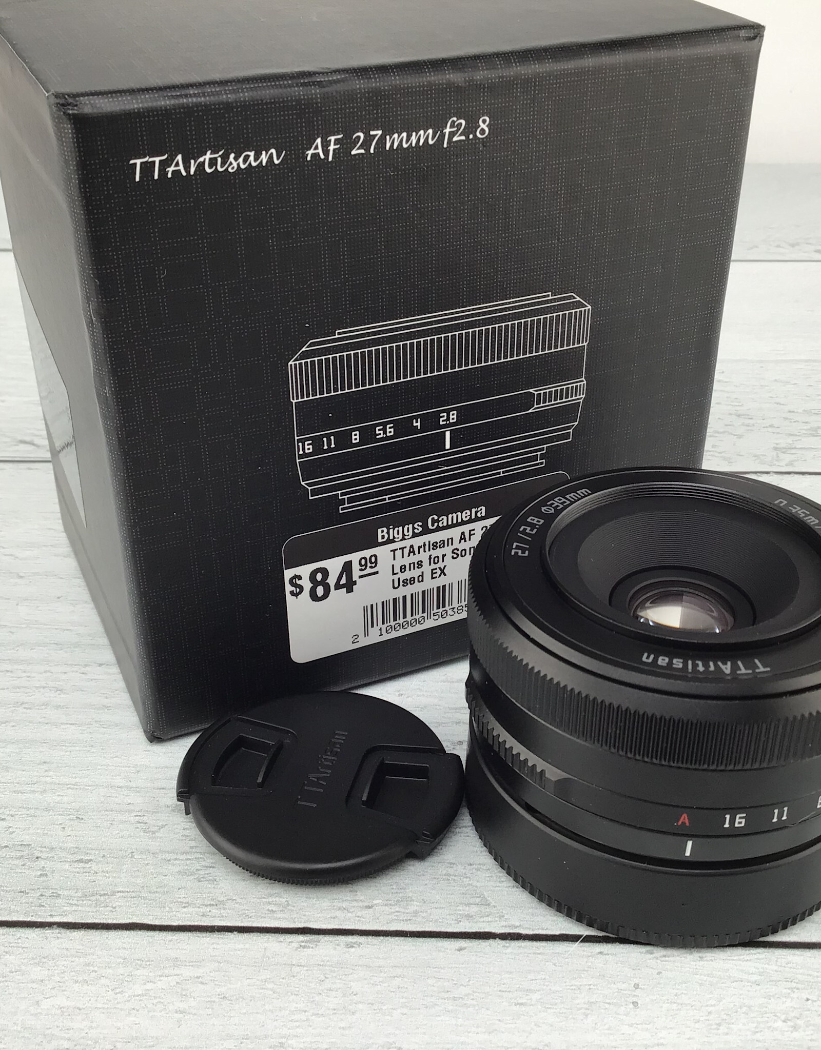 SONY TTArtisan AF 27mm f2.8 Lens for Sony In Box Used EX