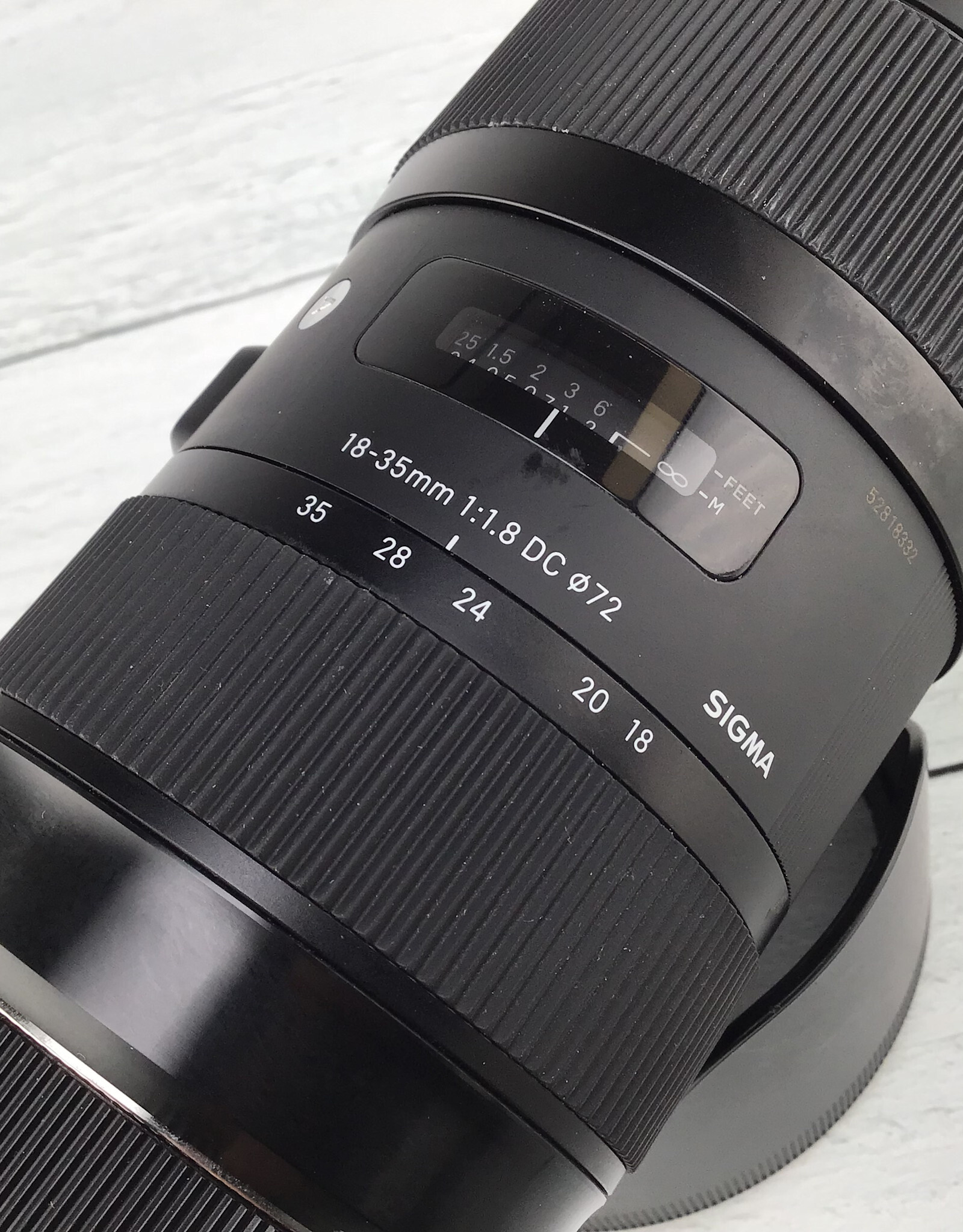 SIGMA Sigma Art 18-35mm f1.8 DC Lens for Canon EF Used Good