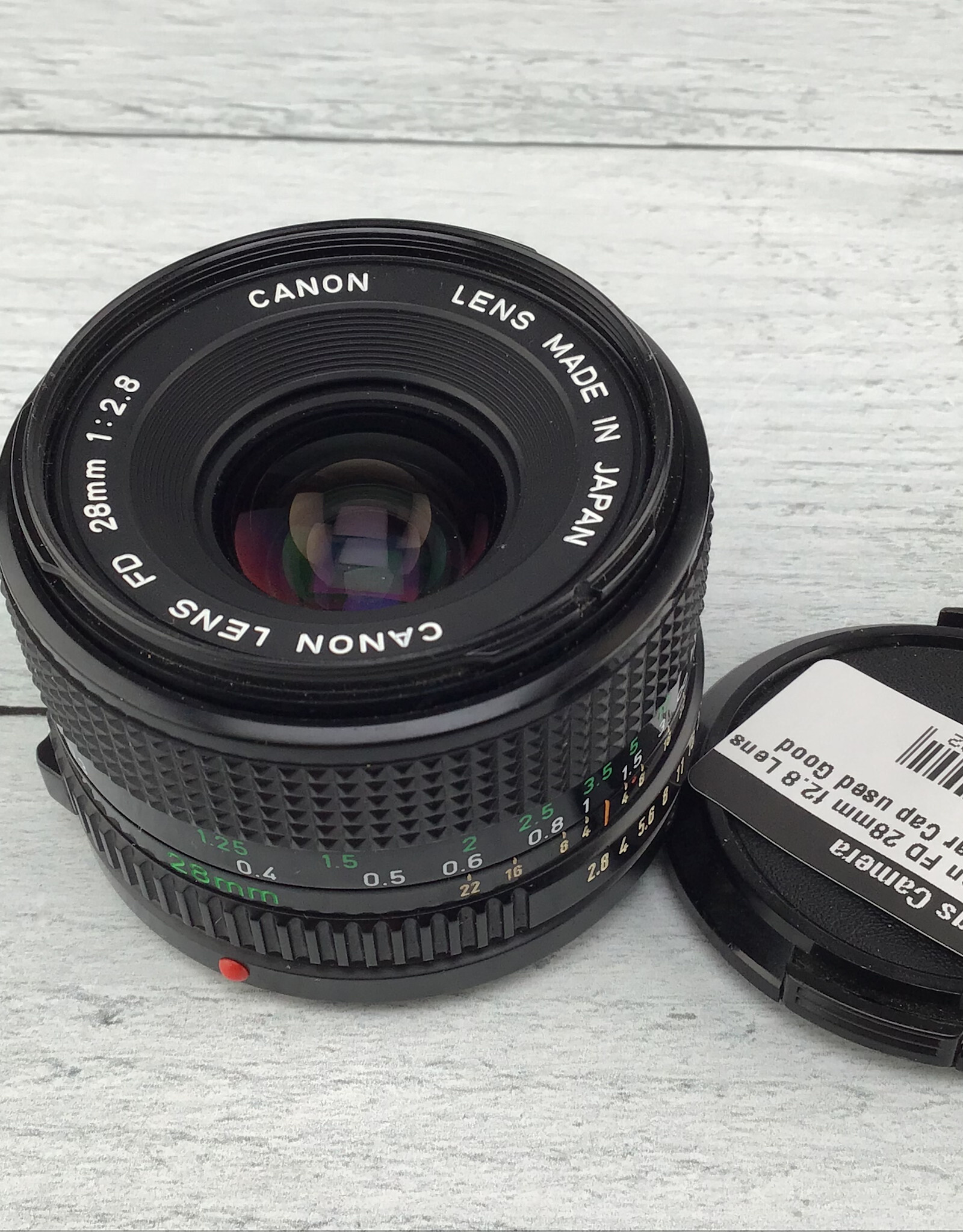 CANON Canon FD 28mm f2.8 Lens no Rear Cap used Good