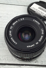 CANON Canon FD 28mm f2.8 Lens no Rear Cap used Good