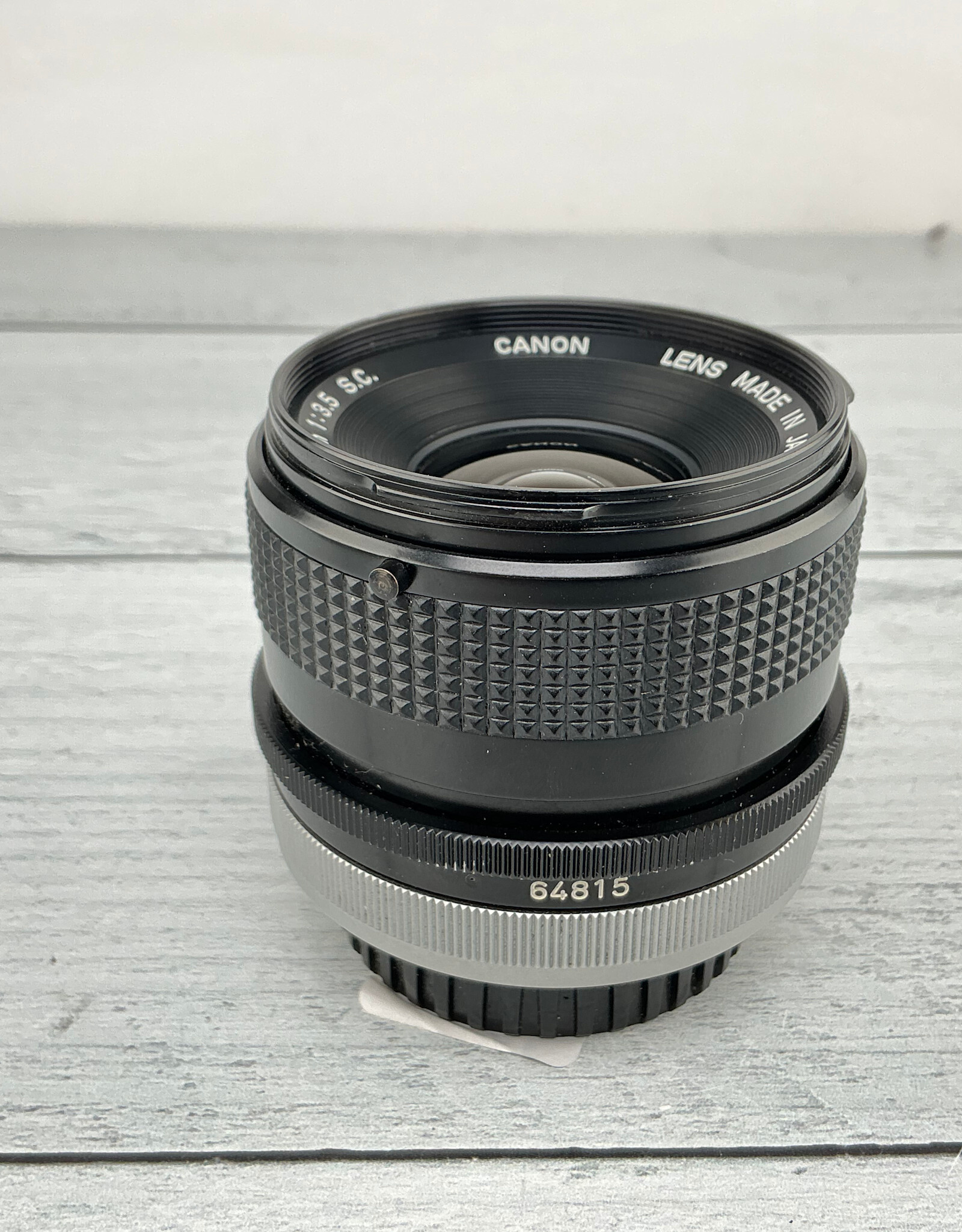 CANON Canon FD 35mm f3.5 SC Lens Used Good