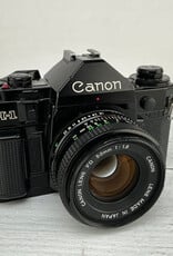 CANON Canon A-1 Camera w/ 50mm f1.8 Used Good