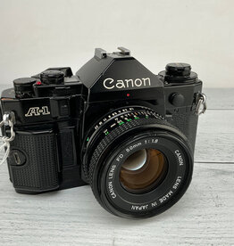CANON Canon A-1 Camera w/ 50mm f1.8 Used Good