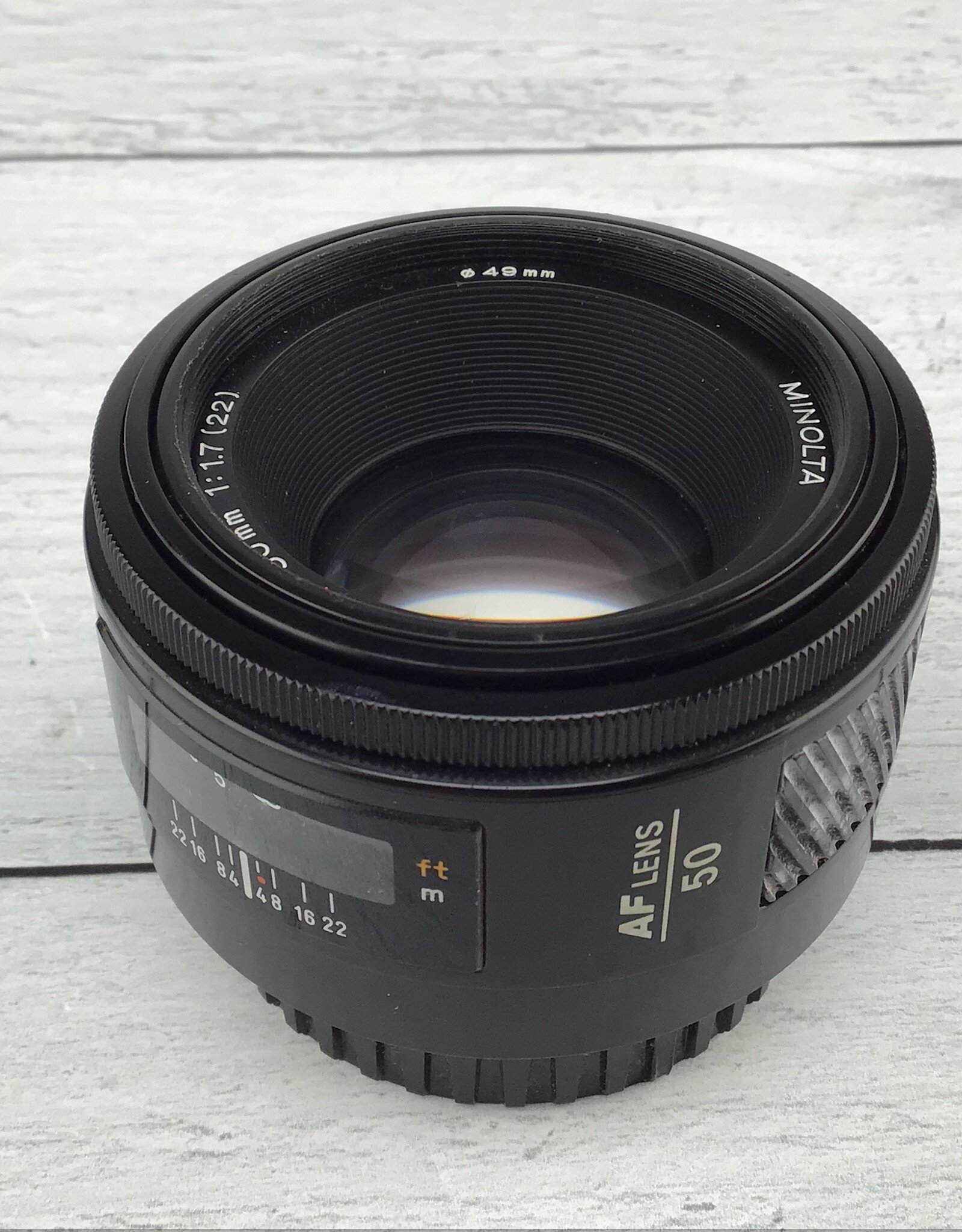 Minolta Minolta Maxxum 50mm f1.7 Lens Used Fair